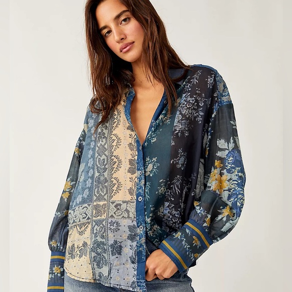 Free People Tops - We The Free Floral Patch Top